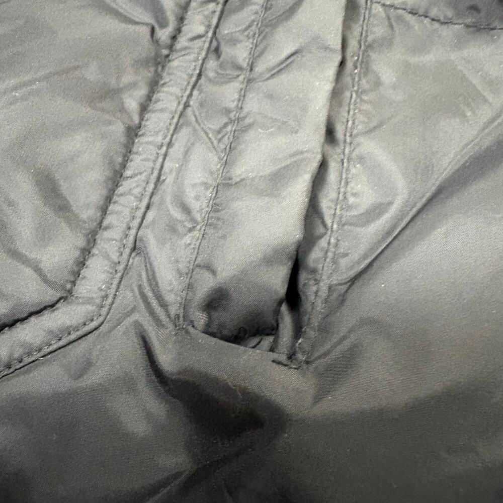 Vintage Y2k Pelle Pelle Marc Buchanan Black Puffer Jacket w/ Leather Sleeves - Picture 5 of 9